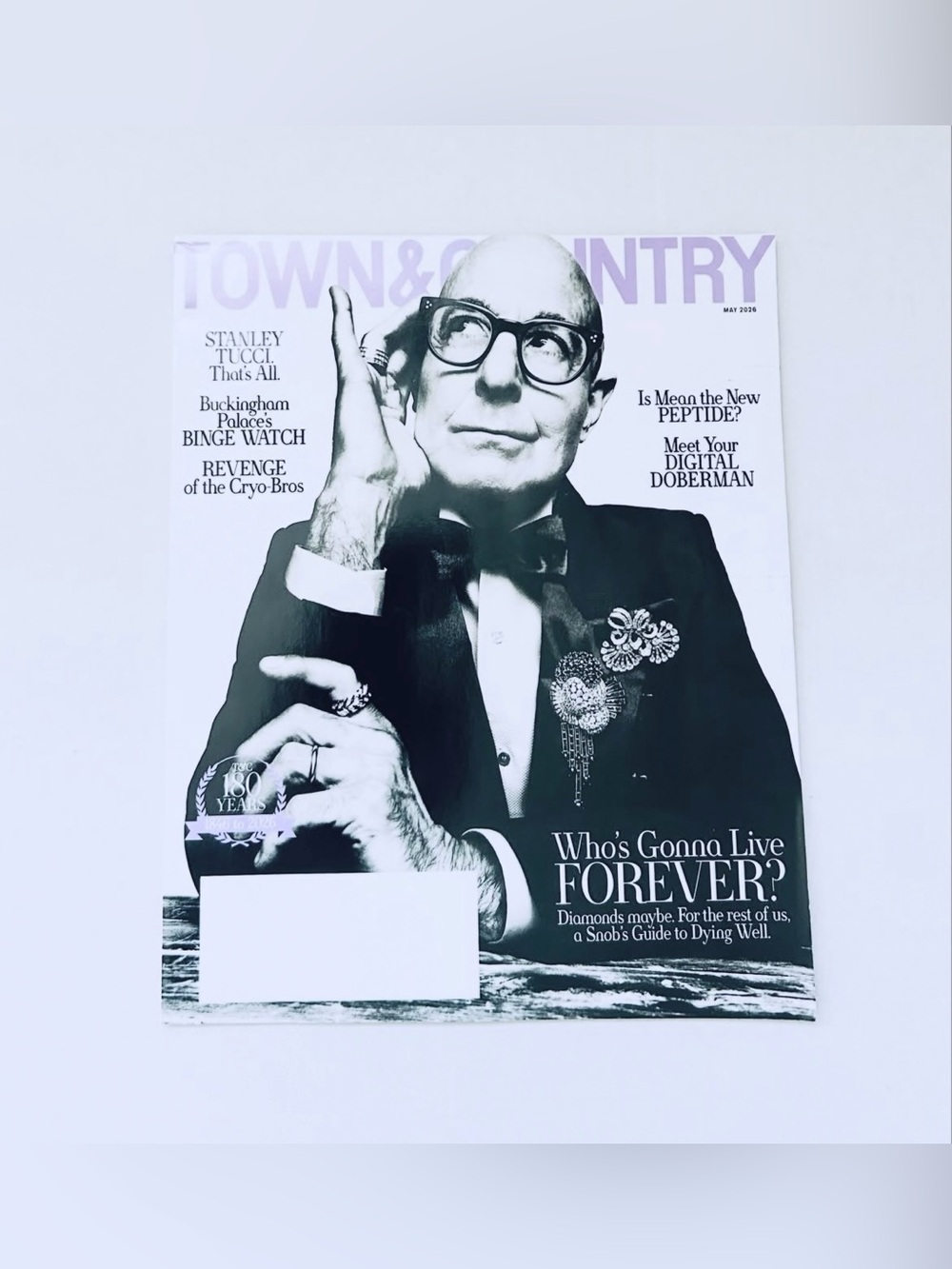 ⭐️5 For 25⭐️ Town & Country Magazine - May 2026 - Stanley Tucci